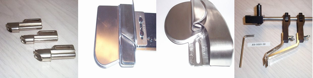 Grau binder, folder, felled seam funnel and edge guide
