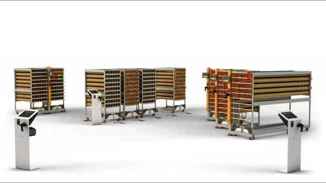 Jentschmann MHS Material Handling System — переміщення рулонів матеріалу